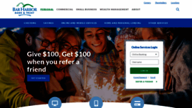 What Barharbor.bank website looked like in 2023 (1 year ago)