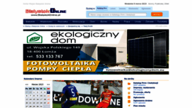 What Bialystokonline.pl website looked like in 2023 (1 year ago)