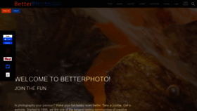 What Betterphoto.com website looked like in 2023 (1 year ago)