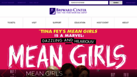 What Browardcenter.org website looked like in 2023 (3 years ago)