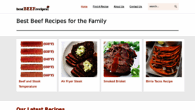 What Bestbeefrecipes.com website looked like in 2023 (1 year ago)
