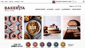 What Bakerita.com website looked like in 2023 (1 year ago)