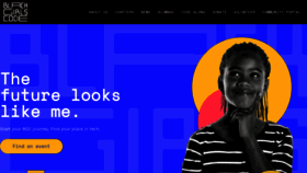 What Blackgirlscode.com website looked like in 2023 (1 year ago)