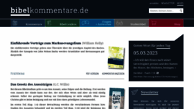 What Bibelkommentare.de website looked like in 2023 (1 year ago)
