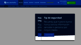 What Bancodelpacifico.com website looked like in 2023 (1 year ago)