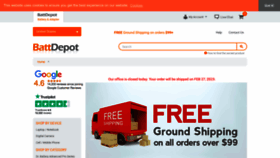What Battdepot.com website looked like in 2023 (1 year ago)