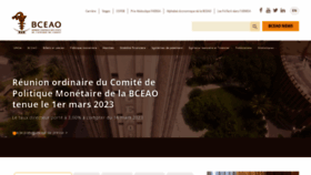 What Bceao.int website looked like in 2023 (1 year ago)