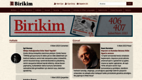 What Birikimdergisi.com website looked like in 2023 (1 year ago)