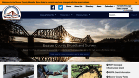 What Beavercountypa.gov website looked like in 2023 (1 year ago)