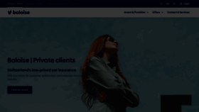 What Baloise.ch website looked like in 2023 (2 years ago)