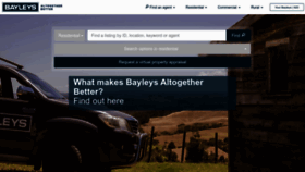What Bayleys.co.nz website looked like in 2023 (1 year ago)