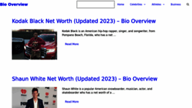 What Biooverview.com website looked like in 2023 (1 year ago)