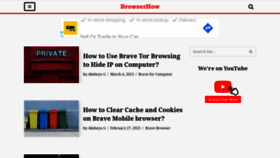 What Browserhow.com website looked like in 2023 (1 year ago)