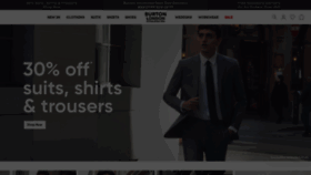 What Burton.co.uk website looked like in 2023 (2 years ago)