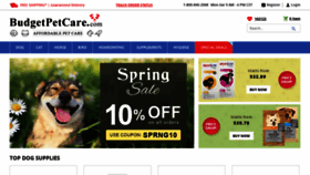 What Budgetpetcare.com website looked like in 2023 (2 years ago)