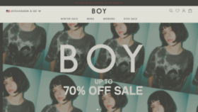 What Boy-london.com website looked like in 2023 (1 year ago)