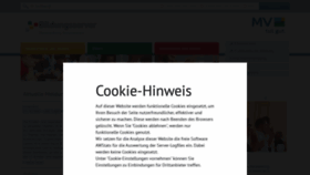 What Bildung-mv.de website looked like in 2023 (1 year ago)