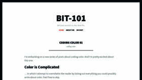 What Bit-101.com website looked like in 2023 (1 year ago)
