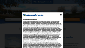 What Bodenseeferien.de website looked like in 2023 (1 year ago)
