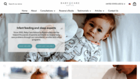 What Babycareadvice.com website looked like in 2023 (1 year ago)