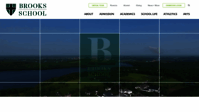 What Brooksschool.org website looked like in 2023 (1 year ago)