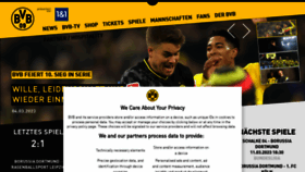 What Borussia-dortmund.de website looked like in 2023 (1 year ago)