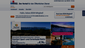 What Bsw.de website looked like in 2023 (1 year ago)
