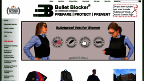 What Bulletblocker.com website looked like in 2023 (1 year ago)