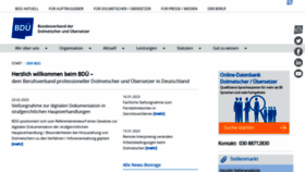 What Bdue.de website looked like in 2023 (1 year ago)