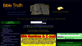 What Bible-truth.org website looked like in 2023 (1 year ago)