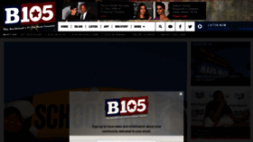 What B105country.com website looked like in 2023 (1 year ago)