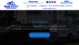 What Bluewater-powerwashing.com website looked like in 2023 (1 year ago)