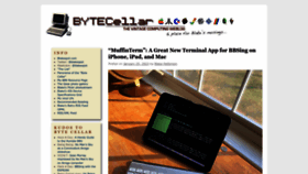 What Bytecellar.com website looked like in 2023 (1 year ago)
