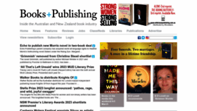 What Booksandpublishing.com.au website looked like in 2023 (1 year ago)
