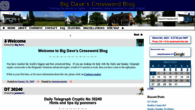What Bigdave44.com website looked like in 2023 (1 year ago)