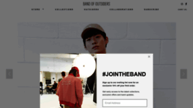 What Bandofoutsiders.com website looked like in 2023 (1 year ago)