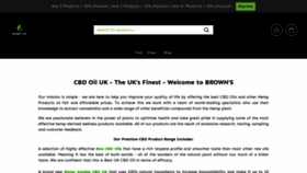 What Brownscbd.co.uk website looked like in 2023 (1 year ago)
