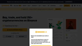 What Binance.com website looked like in 2023 (1 year ago)