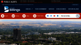 What Billingsmt.gov website looked like in 2023 (1 year ago)