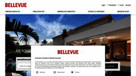 What Bellevue.de website looked like in 2023 (1 year ago)