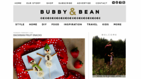 What Bubbyandbean.com website looked like in 2023 (1 year ago)
