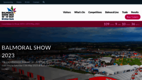 What Balmoralshow.co.uk website looked like in 2023 (1 year ago)