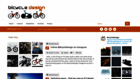 What Bicycledesign.net website looked like in 2023 (1 year ago)