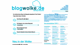What Blogwolke.de website looked like in 2023 (1 year ago)