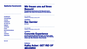 What Badischer-kunstverein.de website looked like in 2023 (1 year ago)