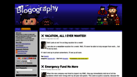 What Blogography.com website looked like in 2023 (1 year ago)