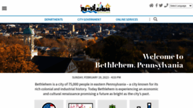 What Bethlehem-pa.gov website looked like in 2023 (1 year ago)