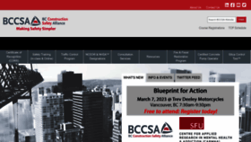 What Bccsa.ca website looked like in 2023 (1 year ago)