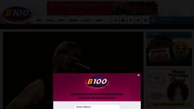 What B100quadcities.com website looked like in 2023 (1 year ago)