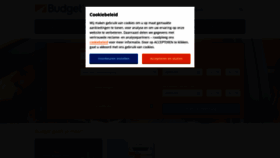 What Budget.nl website looked like in 2023 (1 year ago)
